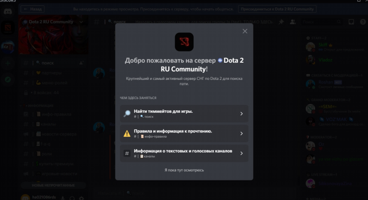 Дота 2 discord